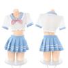 Traje de Uniforme de Belleza Escolar Amor Puro Emocional Divertido Íntimos Sexys Dropshipping Sexy Puro Deseo Minifalda Jk Revelando Glúteos Tentación
