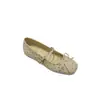 Zapatos Mary Jane de lunares estilo retro francés, bailarinas de verano para mujer con punta fina y tacón oculto, diseño de lazo, zapatos individuales para niñas