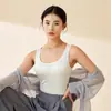 [Procesamiento Personalizado] Chaleco de Seda para Mujer, Chaleco Corto de Seda Sexy de Color Sólido, Camiseta sin Mangas de Seda con Cuello Redondo, Chaleco Base para Mujer