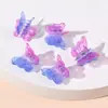 2CM Borboleta Dupla Cor Prendedor de Cabelo tamanho pequeno Prendedor de Cabelo Explosões da Amazonia Prendedor Plástico Prendedor de Franja Grampo de Cabelo Quebrado Prendedor de Cabelo