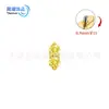 Pendientes de aleación de titanio F136 con circonita redonda doble 5A, exquisitos y compactos, pequeños tachuelas para cartílago con forma de cacahuete, tachuelas para nariz, joyería para piercing corporal