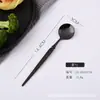 Juego de Cubiertos Portugueses de Acero Inoxidable Cuchillo, Tenedor y Cuchara Occidental Negro Cuchillo para Bistec, Tenedor y Cuchara Juego de Cuatro Piezas