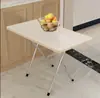 Mesa Dobrável para Moradia Alugada, Mesa de Jantar Simples para Uso Doméstico, Mesa de Feira ao Ar Livre, Mesa Retangular Promocional Portátil