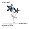 Broche de Flor de Strass Criativo, Simples, Leve e Luxuoso, Design de Nicho, Alfinete de Roupa Exquisito, Moderno e Versátil
