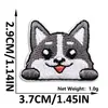 Gatinho de Desenho Animado Autoadesivo Tecido Bordado Adesivos DIY Animal Fofo Avatar Patch Adesivos Roupas Chapéu Decorativo Tecido Adesivos