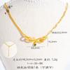Tienda de oro Puzuo con oro arena este año espíritu serpiente colgante collar pulsera pendientes serpiente del zodíaco personalidad joyería