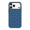 Capa Rígida para Celular com Textura de Jeans Fosco para iPhone 17 Pro Max