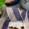 Corea del Sur importó accesorios para el cabello de banda de algodón y lino de dos colores material DIY accesorios para ropa color de contraste doble borde blanco cinta rayada