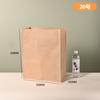 Em estoque saco de papel kraft revestido à prova de óleo saco de fundo quadrado universal torrada pão assando comida para viagem embalagem saco personalização