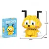Juguetes de Bloques de Construcción de Muñecos de Dibujos Animados, Juguetes Educativos de Ensamblaje de Bloques de Construcción de Micropartículas para Niños, Adornos DIY, Regalos, Venta al por Mayor
