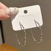 Brincos statement de nicho de alta qualidade, novo modelo 2026, afinadores de rosto, argolas elegantes para mulheres, design coreano, tarraxas de prata