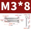 Pasador de Acero Inoxidable 304 con Cabeza Plana y Agujero, Pasador Cilíndrico, Pasador de Posicionamiento Cilíndrico Gb882 con Juego de Pasador de Chaveta