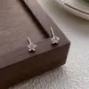 Brincos de Estrela em Prata Esterlina 925 Yumei para Mulheres Simples Exquisitos para Furos de Orelha Brincos de Prata Elegantes Versáteis Elegantes Elegantes