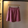 Versión coreana [Bizheng] 2024 verano nuevos shorts casuales de cintura alta para mujer, pequeños, comodín, holgados, de pierna ancha 1091