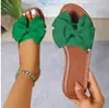 Zapatillas de Verano Transfronterizas Europeas y Americanas de Punta Redonda Estilo Nuevo Venta al por Mayor Lazo Transfronterizo Europeo y Americano 2026 Zapatillas de Suela Plana Venta al por Mayor Tallas Grandes