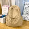 Mochila Escolar Coreana Estudiante Universitaria Lindo Moño Simple Mochila para Estudiante de Secundaria Mochila de Gran Capacidad para Estudiante de Preparatoria