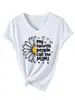 Mis personas favoritas llaman Amazon eBay estación independiente camiseta de mujer de manga corta con cuello en V moderna y elegante