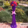 Columna de flores para pasillo de boda nuevo estilo arco de flores decoración de boda accesorios de decoración de pasillo columna de flores guía apertura de ceremonia de flores columna de flores de bienvenida