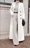 Otoño/Invierno 2026 Ropa Femenina Transfronteriza Europea y Americana Amazon Casual Cálido de Lana de Color Sólido Largo