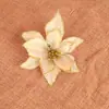 Decoraciones Navideñas Flores de Terciopelo Grandes con Lentejuelas Flor de Navidad Guirnalda de Flores Recortadas en Tela de Cebolla Decoración para Árbol de Navidad