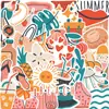 39 Adesivos de Grafite Frescos de Verão em Desenho Animado Suitcase Caneta Guitarra Caderno Decorativos DIY à Prova d'Água e Não Invasivos