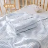 Manta de Gaze de Algodão de Bambu Lisa para Bebê Manta para Recém-Nascido Manta de Bebê Tamanho Grande Respirável Absorvente de Água Manta Infantil