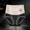 Ropa Interior Nueva de Cintura Alta para Mujer Primavera y Verano, Calzones Lisos de Seda Hielo, Control de Abdomen, Levantamiento de Glúteos, Pantalones Cortos Cómodos de Tallas Grandes