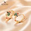 Xuping Brazaletes Rusos Transfronterizos para Oreja, Aros Color Oro de 18K con Incrustaciones de Diamantes, Joyería de Lujo Ligero de Alta Gama al por Mayor para Mujeres