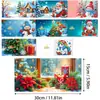 Tarjetas de Felicitación Navideñas Populares Transfronterizas Multiserie Hechas a Mano con Diamantes Juego de 9 Piezas con Sobres Pegatina de Diamante Dibujos Animados Juego de 6 Piezas