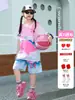 Ropa de Baloncesto para Niños Traje Ropa de Entrenamiento para Niños y Estudiantes de Primaria Manga Corta Pantalones Cortos Ropa Deportiva Conjunto de Dos Piezas Verano Maillot