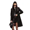 Abrigo cruzado europeo y americano para Amazon otoño e invierno, con cuello, de un solo botón y cinturón, chaqueta estilo gabardina casual para la oficina y el trabajo.