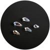 Miçangas de Vidro Coloridas em Forma de Gota Miçangas Diamantadas Feitas à Mão DIY Cortadas Miçangas Bordadas à Mão com Furo Lateral Miçangas de Cristal Espalhadas Acessórios para Vestuário
