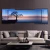 Pintura decorativa de lujo y luz para sala de estar, pintura colgante, fondo de sofá atmosférico, murales de pared, tríptico costero, pintura decorativa superpuesta