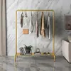 Cabide de Roupas de Chão Espesso para Quarto, Varal de Luxo Leve, Cabide de Casaco de Haste Única Doméstico, Cabide de Roupas Simples