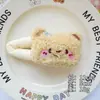 Grampo de Cabelo Urso Manteiga de Pelúcia Desenho Animado Novo Estilo Princesa Clipe Lateral Grande Clipe Bb Acessório de Cabeça Grampo de Cabelo Clipe de Maquiagem