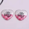 Moda Perla de Imitación Plisado Corazón de Rosa Agujero Recto Cuentas Sueltas Pulsera DIY Collar Cuentas Cadena de Teléfono Móvil Accesorios de Joyería