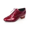 Zapatos de Cuero para Mujer, Estilo Británico, Tacón Medio Grueso, Cierre de Cordones Delantero, Talla Grande, Zapatos de Mujer para Exportación, Corte Profundo, Estilo para Todas las Estaciones B-4
