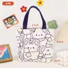 Bolsa de presente de lona original para lembrancinhas, aniversário, celebração da lua cheia, bolsa de presente de jardim de infância, futuro brilhante, bolsa de mão de tecido fofa