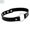 Gargantilla de Cuero PU Punk Rock Estilo Europeo y Americano Círculo Gargantilla Accesorios Moda Chica Caliente Nightclub Accesorios para Mujer