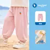 Pantalones casuales de verano para niños Pantalones de moda de primavera y verano para niños Pantalones largos para bebé Pantalones de aire acondicionado de verano para niñas