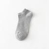 Calcetines de color liso para hombre, de primavera y verano, finos, de boca baja, de algodón, transpirables, absorbentes del sudor, invisibles, Zhuji