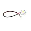 Placa de LED de alta potência 1w3w5w para soldagem, com fio vermelho e preto, cabo de alimentação, contas de LED, processamento de soldagem manual, lâmpada LED