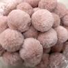 Fornecimento spot cor 4cm bolinha de pelo pequena bolinha de pelúcia imitação de coelho Rex chapéu de Natal diy bola de pelo artificial