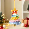 Adornos de campanilla de viento de árbol de Navidad, decoraciones de árbol de Navidad tejidas, decoraciones de Navidad de hilo transfronterizas, adornos hechos a mano para manijas de puerta