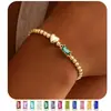 Pulseira Temática de Amor Transfronteiriço Europeu e Americano da Amazon, Pedra de Nascimento de Dezembro, Nova Moda Simples Versátil Estilo Casual