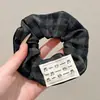 Scrunchie de rede de renda de bolinhas novo estilo coreano com um toque vintage e sofisticado, adequado para rabos de cavalo, um acessório de cabelo para meninas