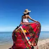 Lago Salado Chaka Noroeste Grande Turismo Estilo Étnico Bufanda Bufanda Nueva de Verano para Mujer Playa Marina Chal Protector Solar Delgado