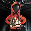 Sudadera serie Papá Noel, funda estilo sudadera para palanca de cambios de coche, cubierta antipolvo para palanca de cambios de coche, protector de palanca de cambios