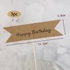 Decoración de Pastel Tarjeta de Bendiciones Papel Kraft Cuadrado Vintage Marca Redonda Marca Marciana Decoración de Mesa de Postre de Cumpleaños