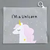 Bolsa de Documentos de Unicornio Arcoíris de Dibujos Animados Bolsa de Almacenamiento de Papelería para Estudiantes Bolsa con Cierre de Cremallera Organizador de Información Bolsa con Tirador de Anillo
